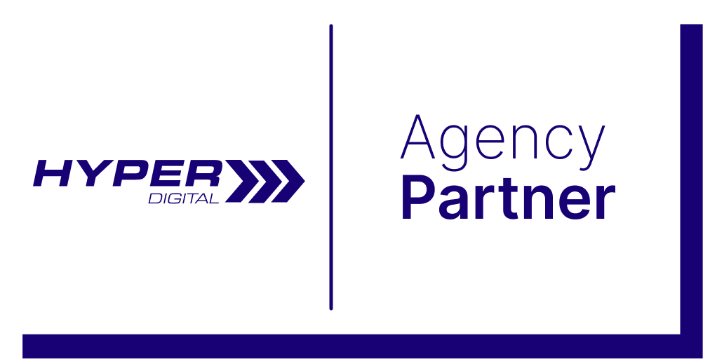 HyperDigital Agency Partner Badge (white)